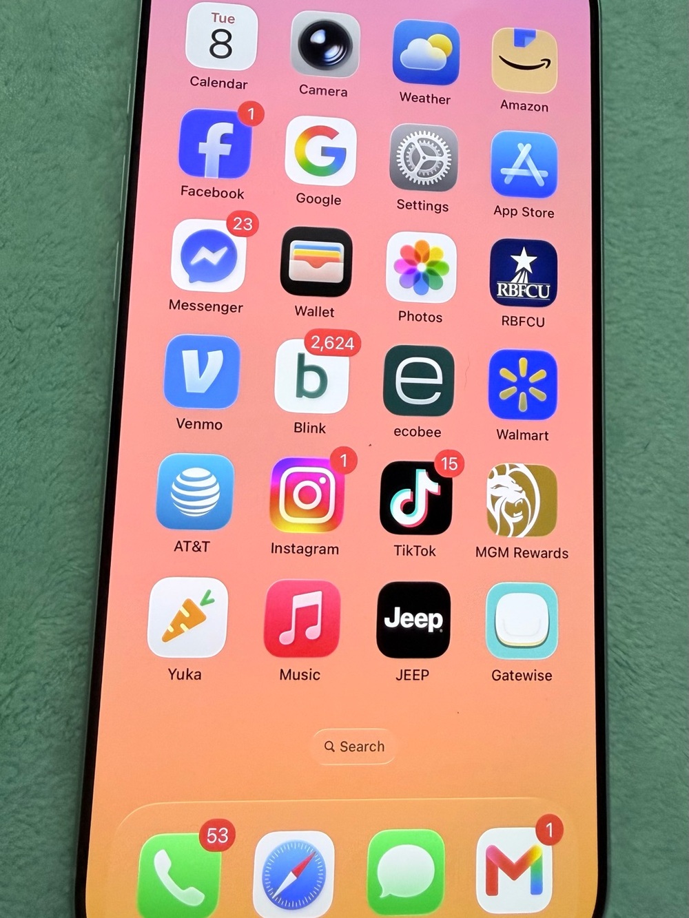 Apple iPhone 17 Pro Max 256GB Silver AT&T - Perfect condition - 100% Battery